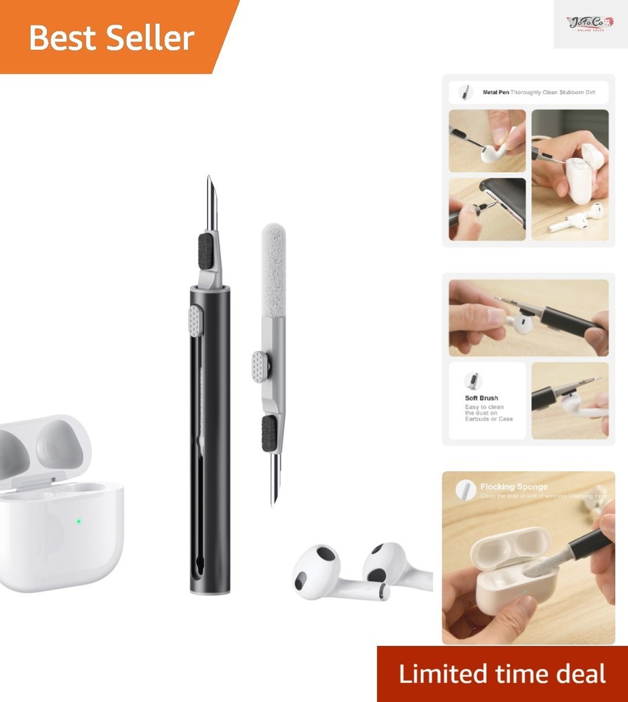 Multi-Function Cleaning Pen for AirPods | Soft Brush & Flocking Sponge Included