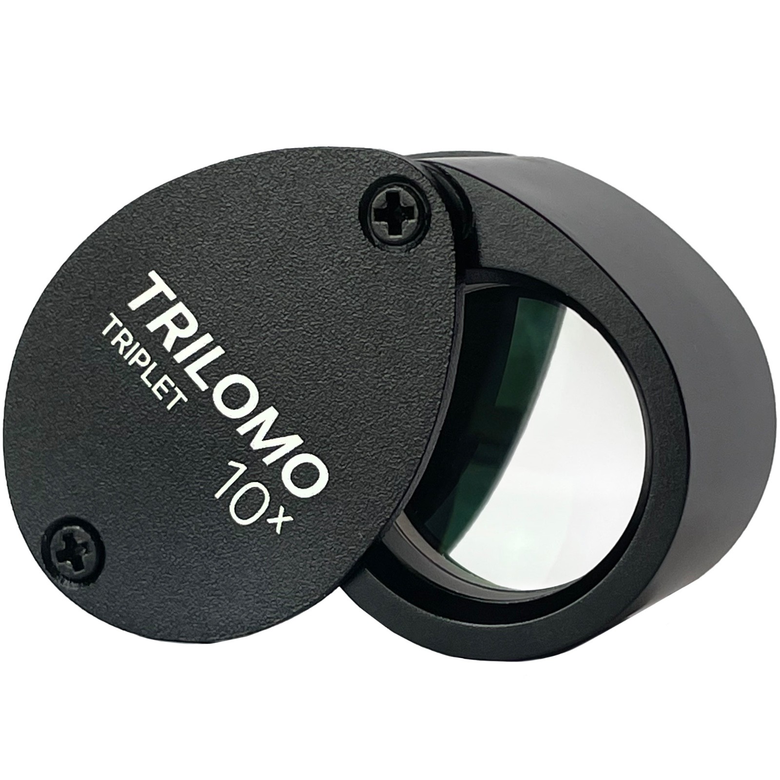 TRILOMO (ex BelOMO) 10x Triplet Loupe Magnifier. Black Egg. 21mm (.85"). USA