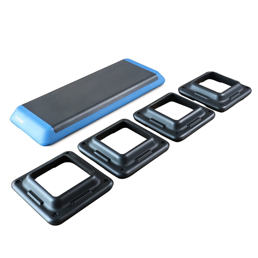 Adjustable Aerobic Step Platform Exercise Step, Blue
