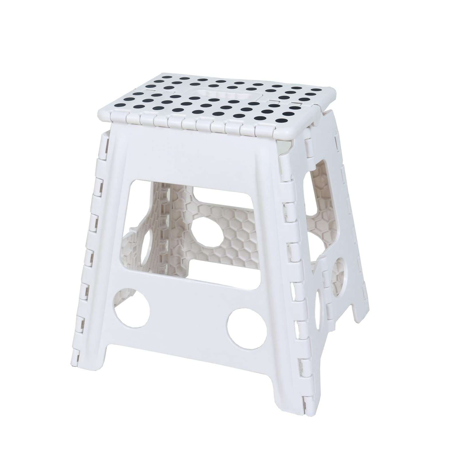 Folding Step Stool 17.52in - Blue - 300lb Capacity