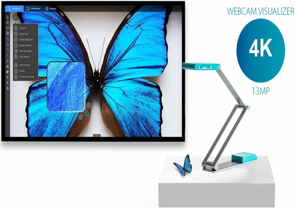 IRIScan Visualizer V7 4K Document Scanner and Webcam UHD 13MP 4-in-1 Visualizer
