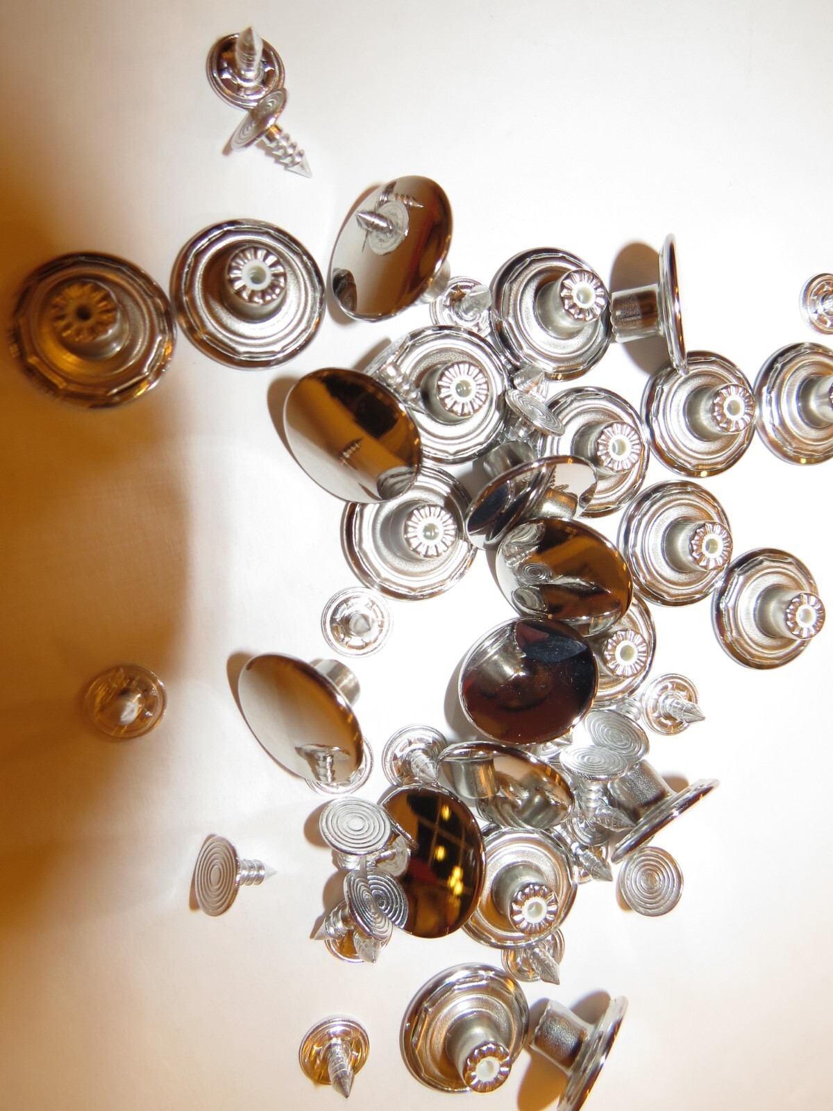 Men's Suspenders with No Sew Brown Metal Buttons for Button on Leather Ears