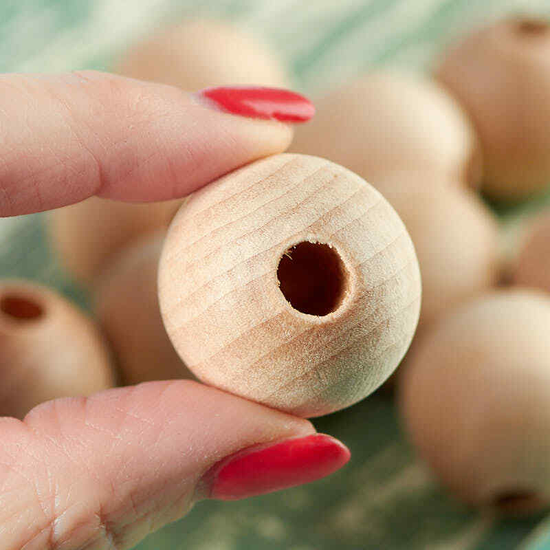 Unfinished Wood Ball Knobs | 30 Pieces