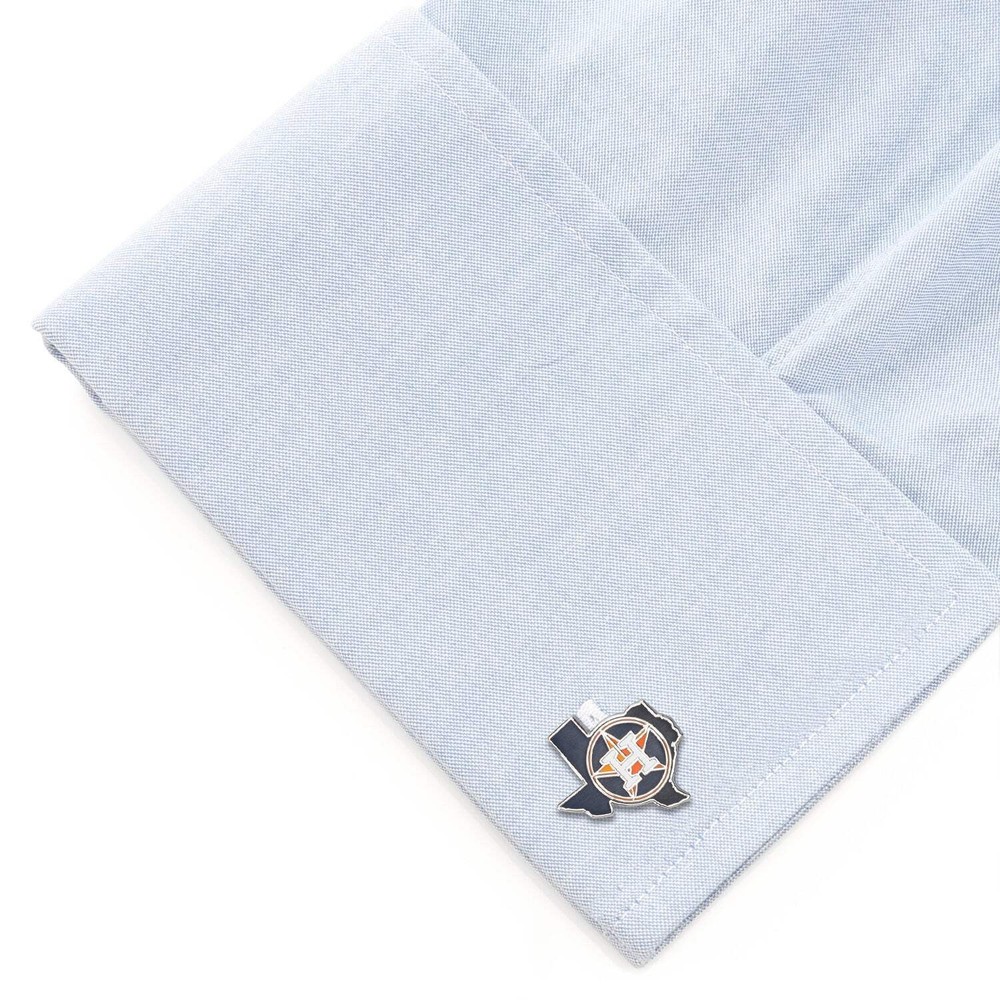 MLB Houston Astros State Shaped Cufflinks