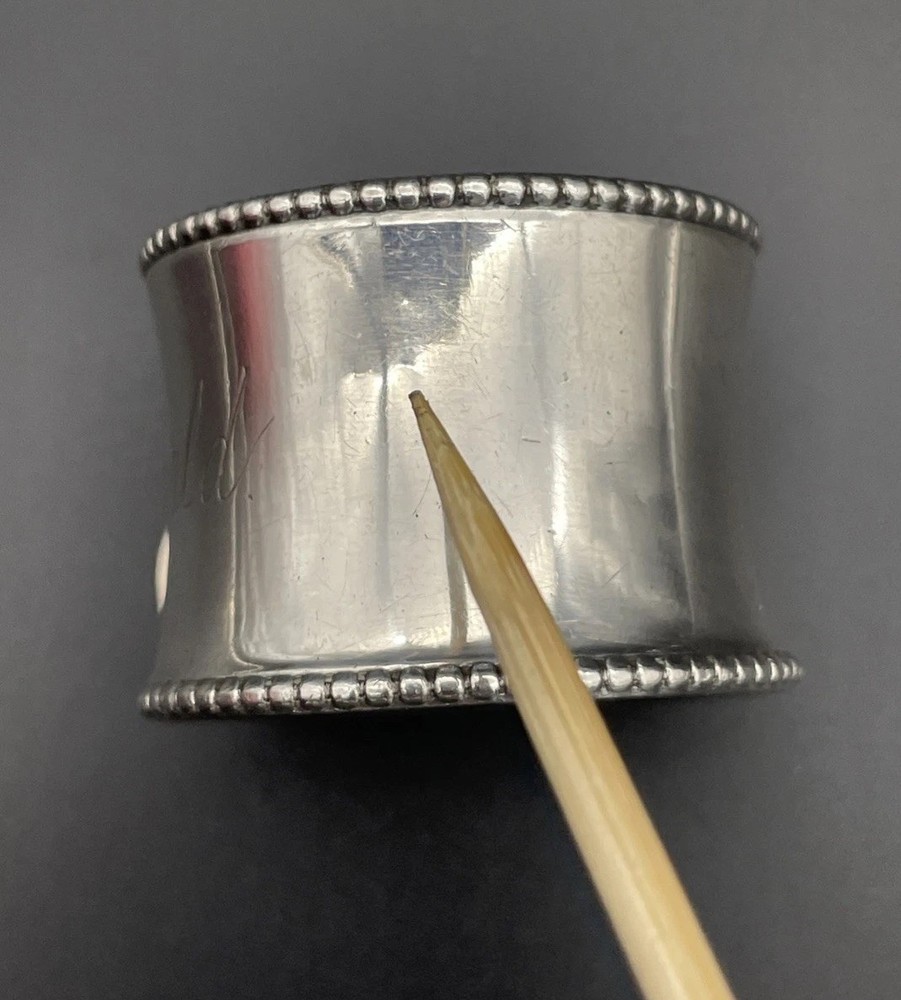 Gorham Sterling Silver Napkin Ring Name Engraved “Donald”