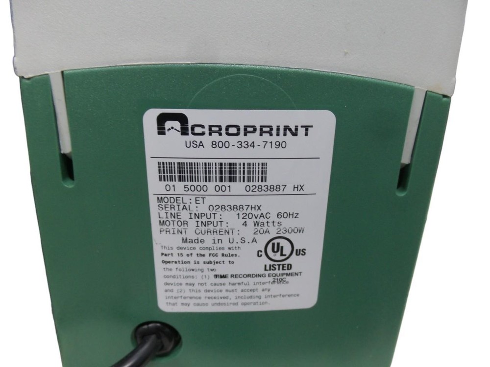 Acroprint Model EC, High Volume Automatic Time Stamp