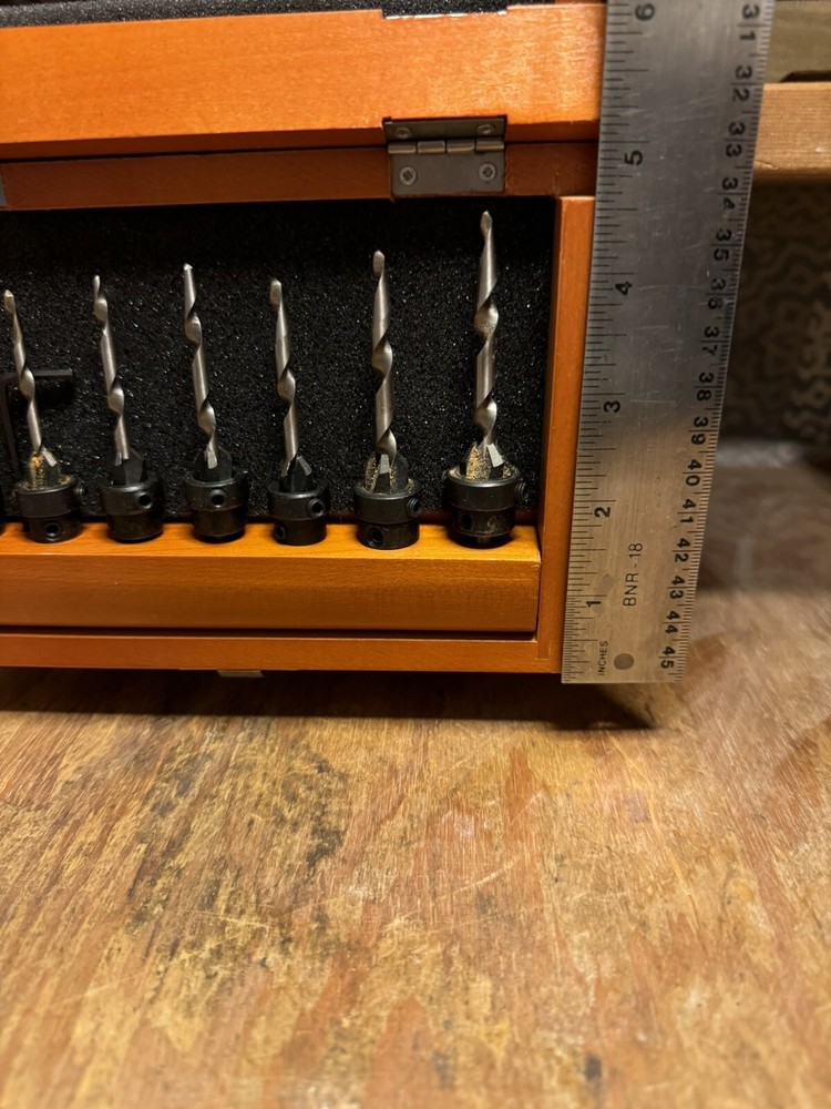 Countersink woodworking Drill Bit tools Set With Box