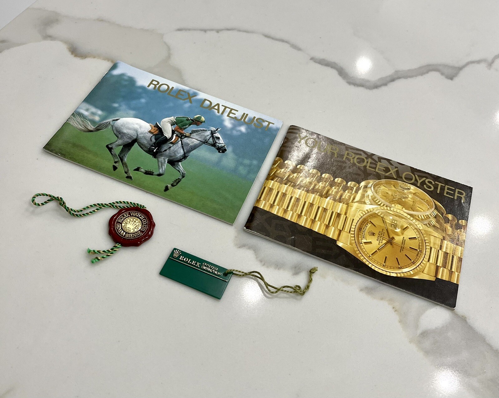 Authentic Vintage Rolex Datejust Booklet Manual FULL SET Tags Your Oyster Book