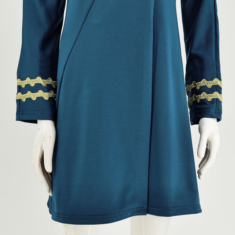 TOS Female Duty Blue Dress Cosplay The Original Series Starfleet Uniform Costume
