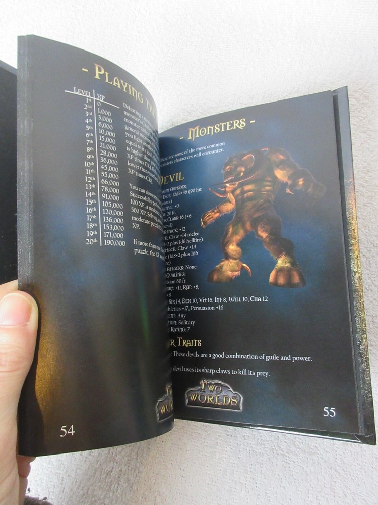 Two Worlds Tabletop RPG 2 Disk Collectors Edition With Book *Game Disk Missing