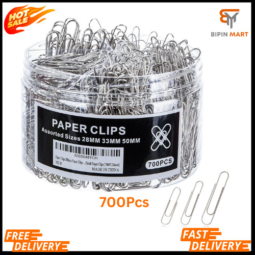 700Pcs Paper Clips Assorted Sizes Large (700PCS)