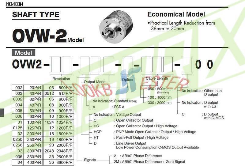 New NEMICON Encoder OVW2-01-2MHC (1Pcs)