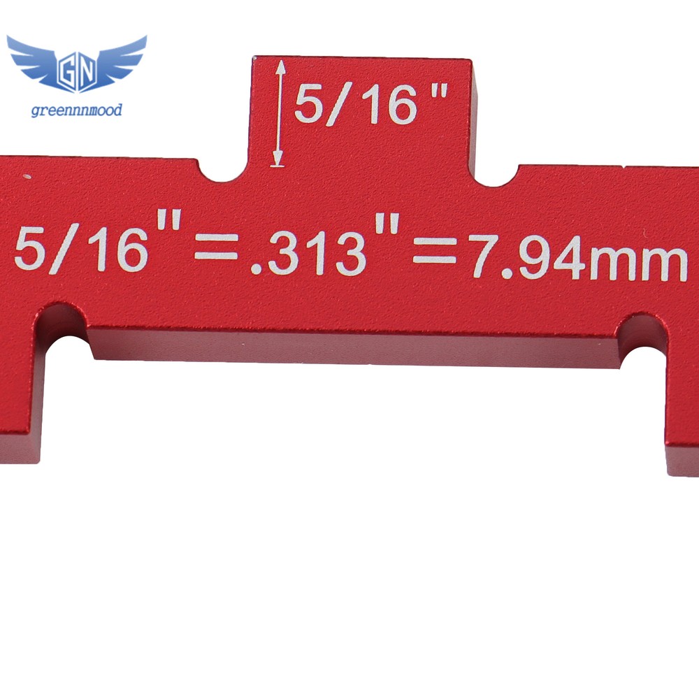 Router Table Setup Bars 14PCS Precision Aluminum Setup Blocks Height Gauge