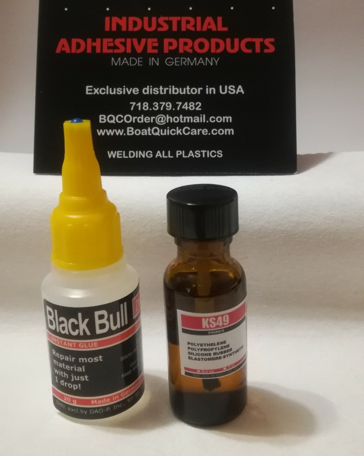 German Glue 20g+ PRIMER 15g Silicon polypropylene polyethylene Convertible top