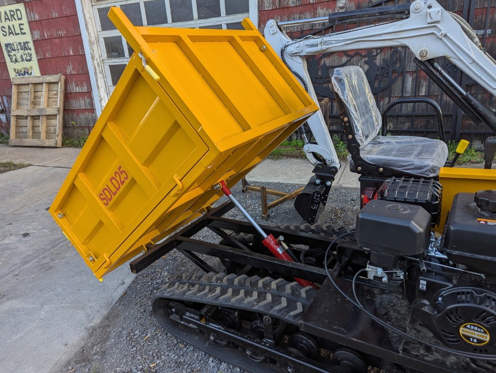 New SDLD25 mini tracked hydraulic dumper 3300# dump