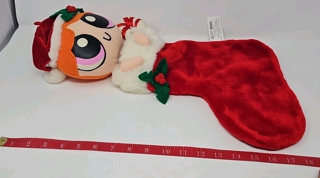 VTG Powerpuff Girls Christmas Stocking Buttercup Cartoon Network 2000s Nostalgia