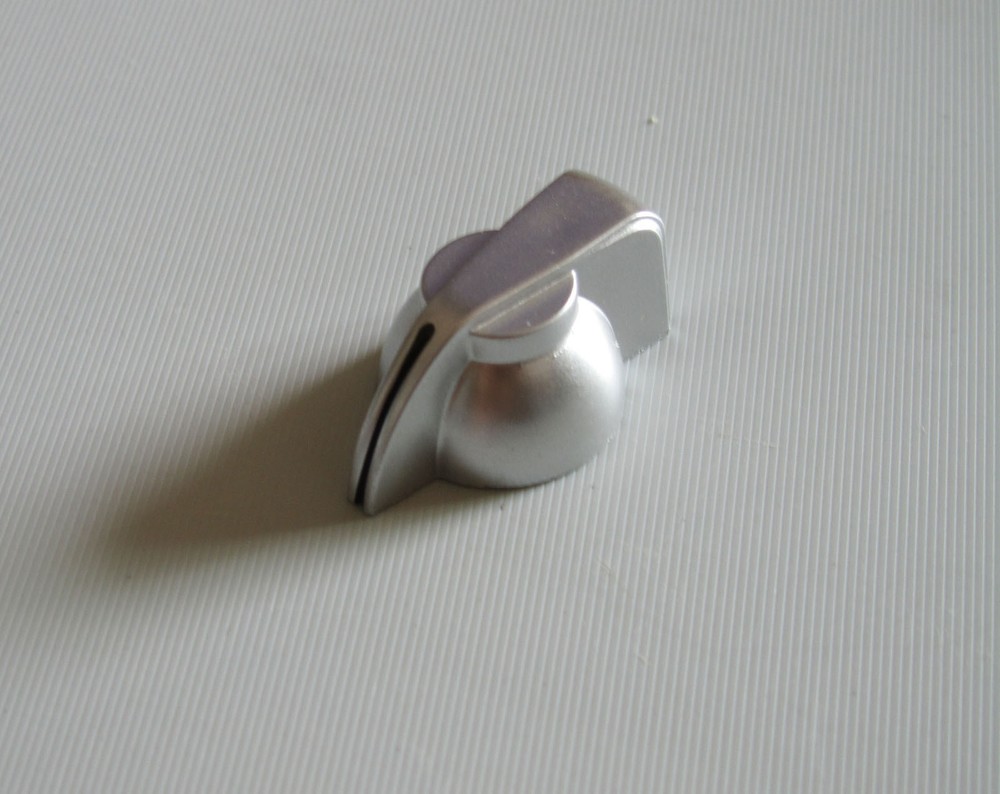 6x Silver Chicken head Knobs 1/4" Guitar Amp Effect Pedal Knobs with Set Screw