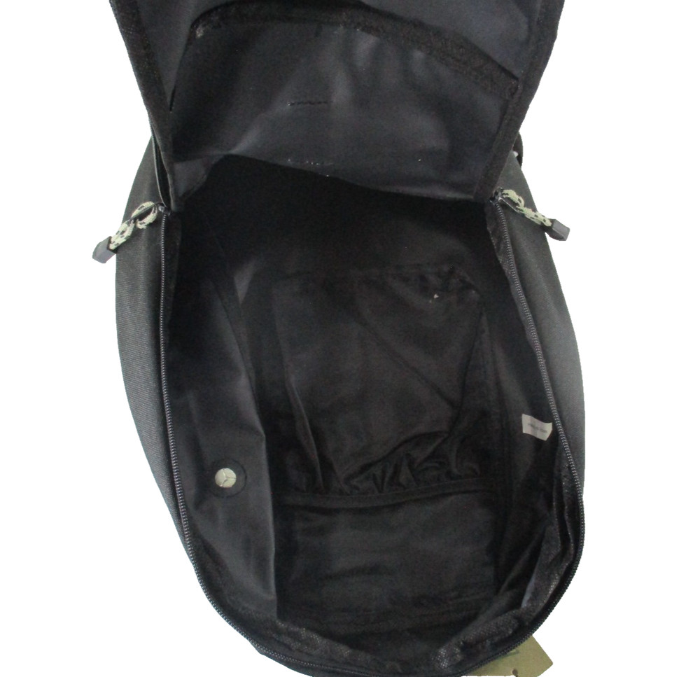 Acro Bag Black Backpack Zip Front Pocket Inner Pouch Adjustable Strap Style 3055