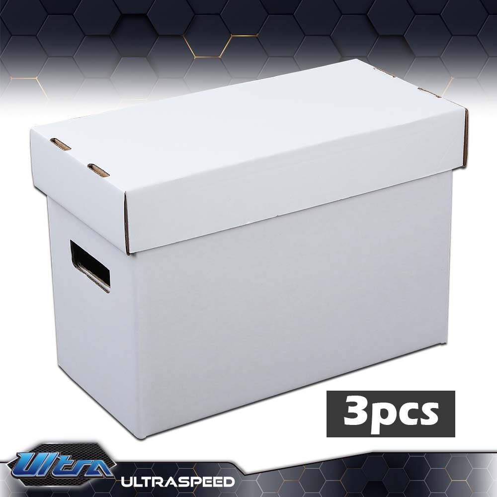 3/5/10x Comic Books Storage Boxes Short Holds 150-175 Stackable Durable Archive
