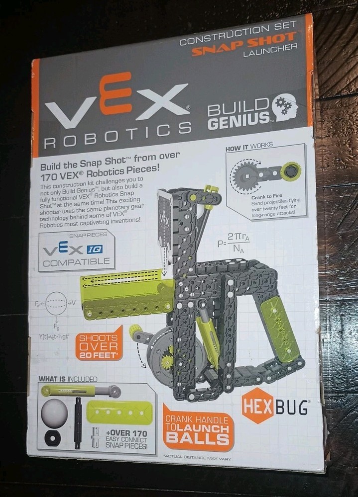 HEXBUG VEX Robotics Snap Shot Launcher Construction Set Rapid Fire Speed Loader