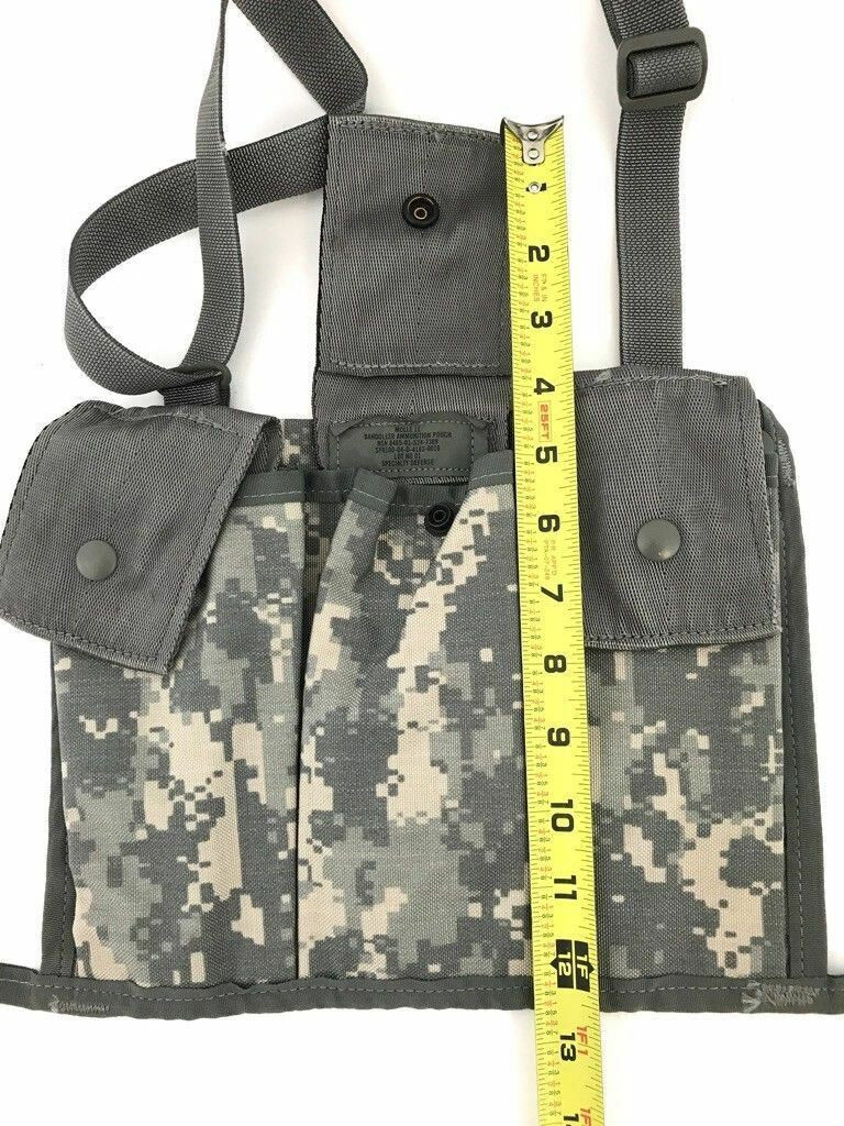 6 Magazine ACU Bandoleer Pouch, MOLLE Mag Pouches Military Army UCP Camo EXC