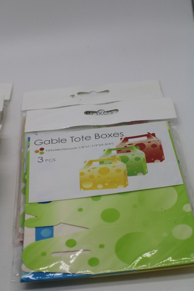 Pop Box Decorative Paper Candy/Gable Boxes 6 Ct Gable and 16 ct Candy Boxes