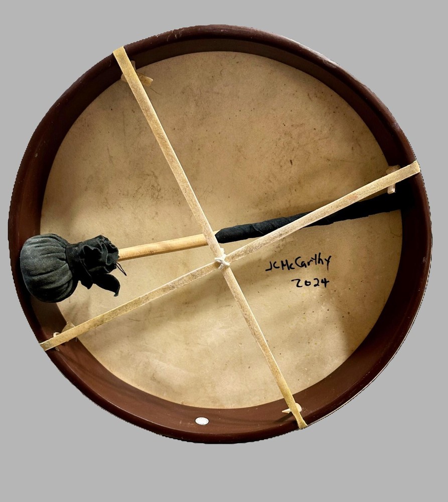 Hand-painted Shaman Drum with beater