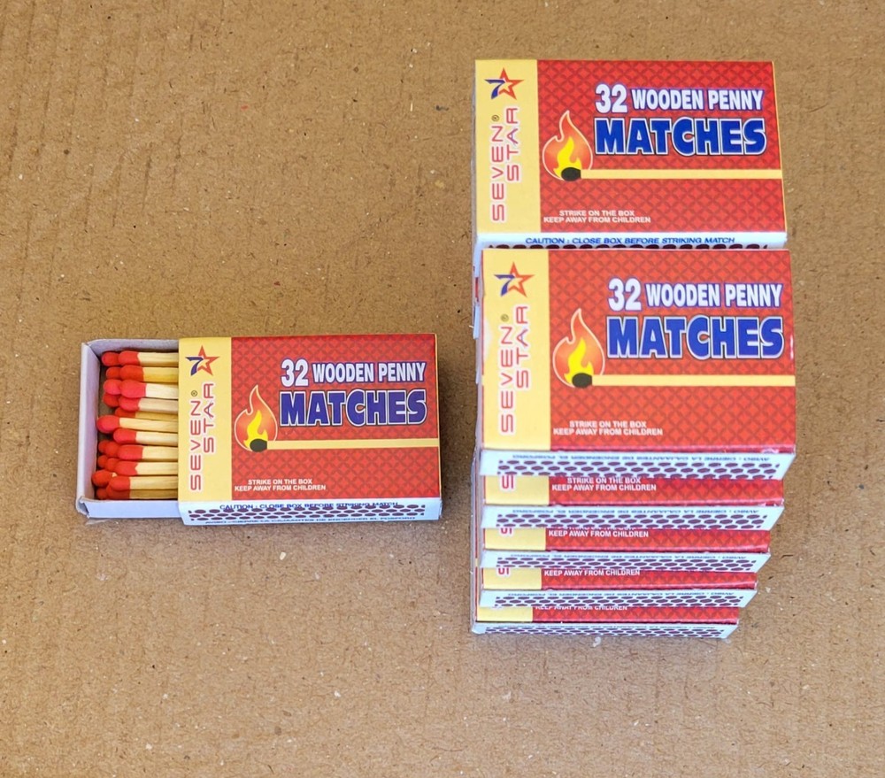 10 Pks Matches 32 count Strike on Box Kitchen Camping Fire Starter Lighter