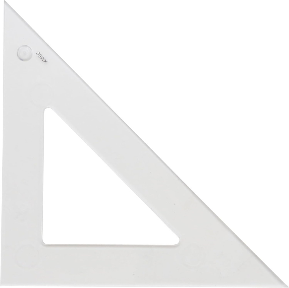Styrene Triangle, 4", 45/90 Degree, Transparent (S450-4)