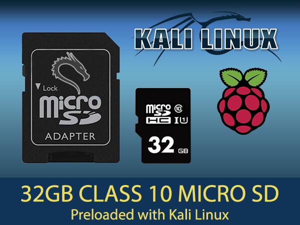 KALI Penetration Testing for Raspberry Pi Preloaded Class 10 Micro SD