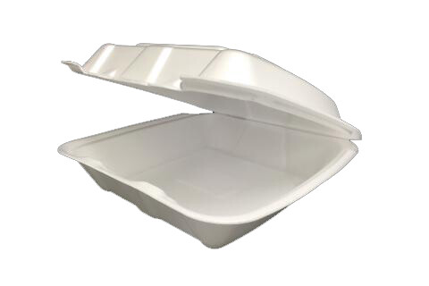 EcoPax U-Vent Hinged Foam Container, RE993S, Regal-Plain 1-Compartment |