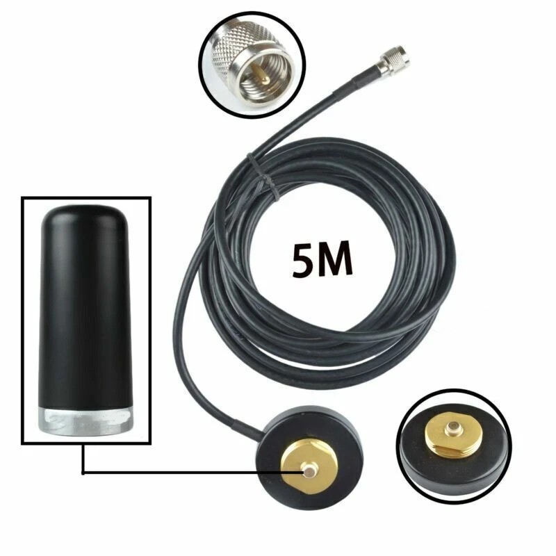 764-941MHz Antenna Magnetic NMO Mount With Mini UHF Plug For Car Mobile Radio