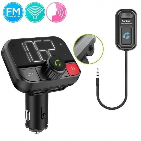 Pyle FM Transmitter, Handsfree Calling, 0.25 lbs., Bluetooth Wireless PBT97