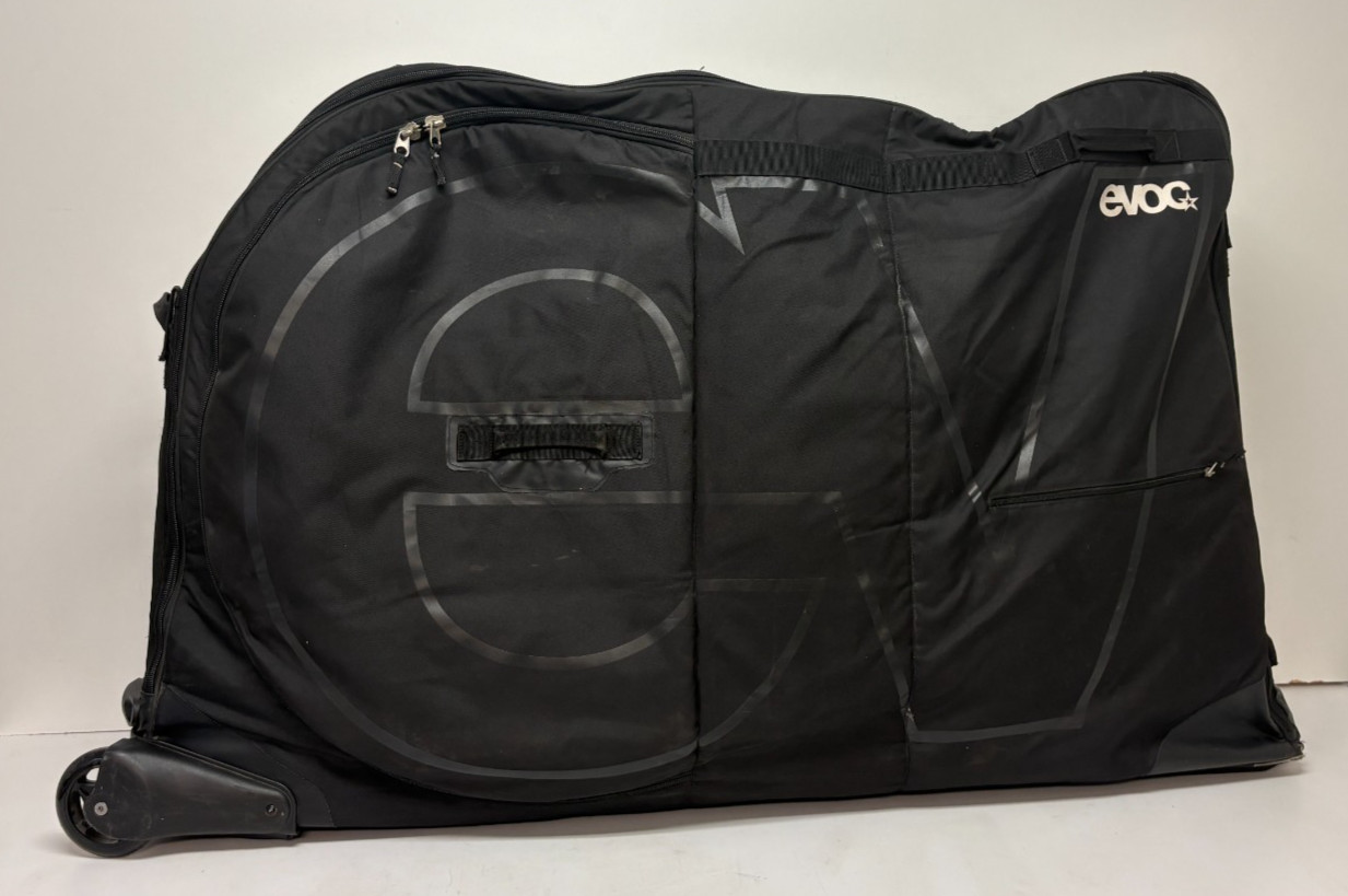 EVOC Bike Travel Bag Pro(?) Black Rolling Maximum Protection Bicycle Travel Bag