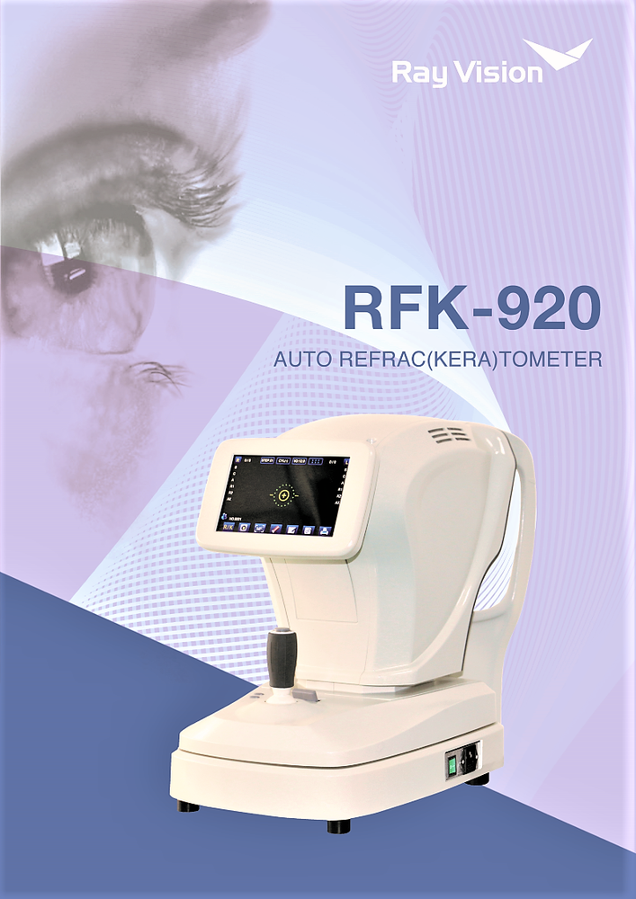 7" TFT Touch Screen Auto-Refractor Keratometer Ophthalmic Refractometer RFK-920