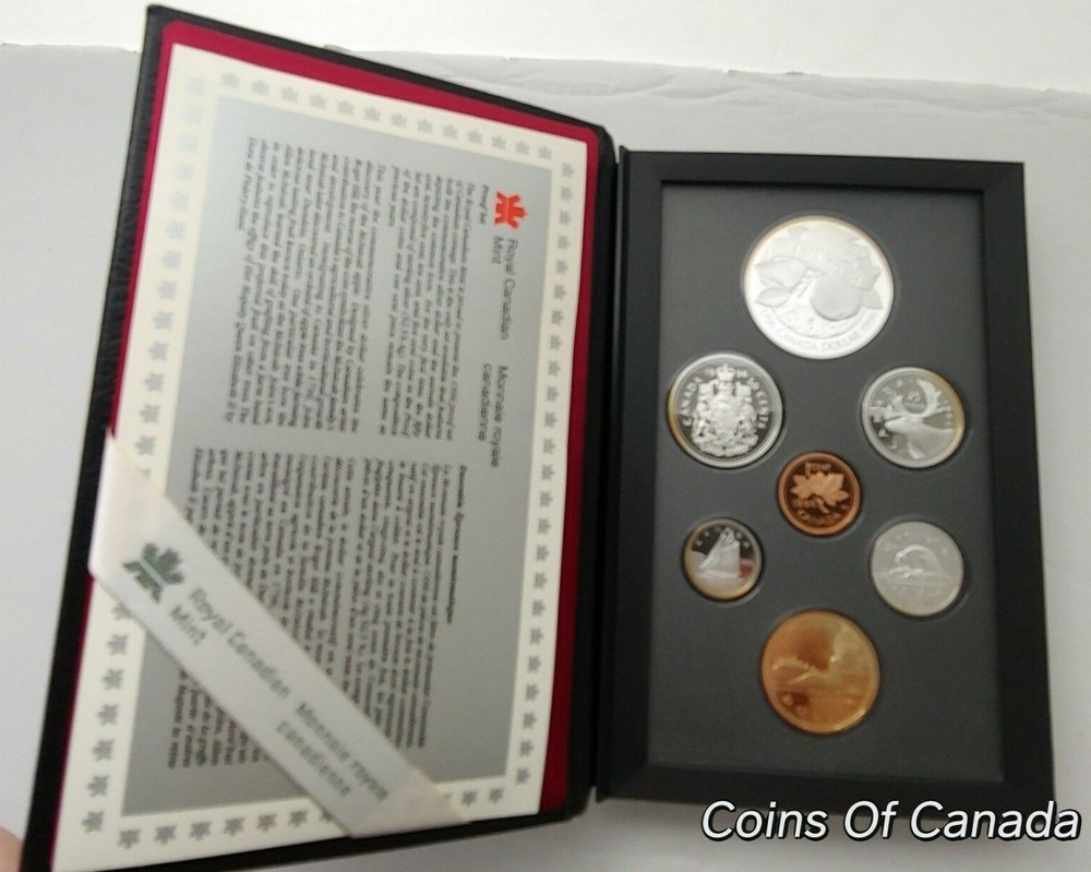 1996 Canada 7 Coin Prestige Silver PROOF Set With McIntosh Dollar #coinsofcanada
