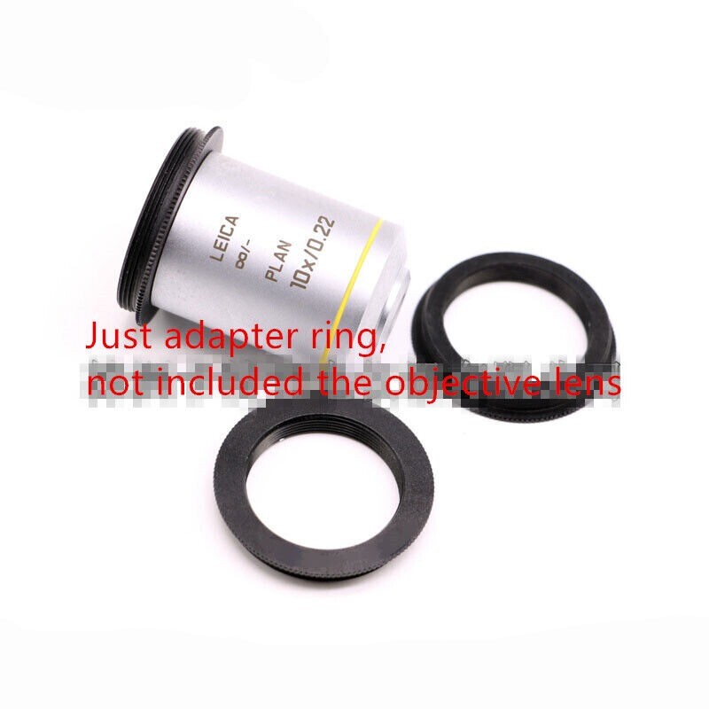 2PC M25 to M30 Microscope Objective Lens Adapter Ring for Nikon Leica Microscope