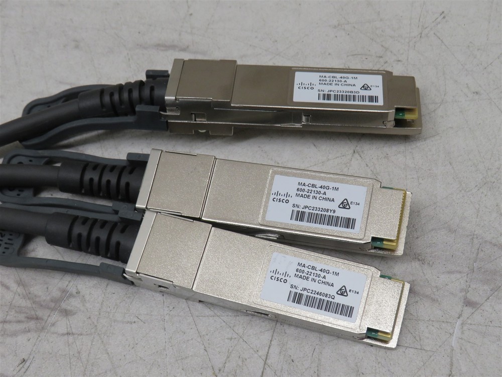 3x Cisco 40G Stacking Cable MA-CBL-40G-1M STACKING CABLE