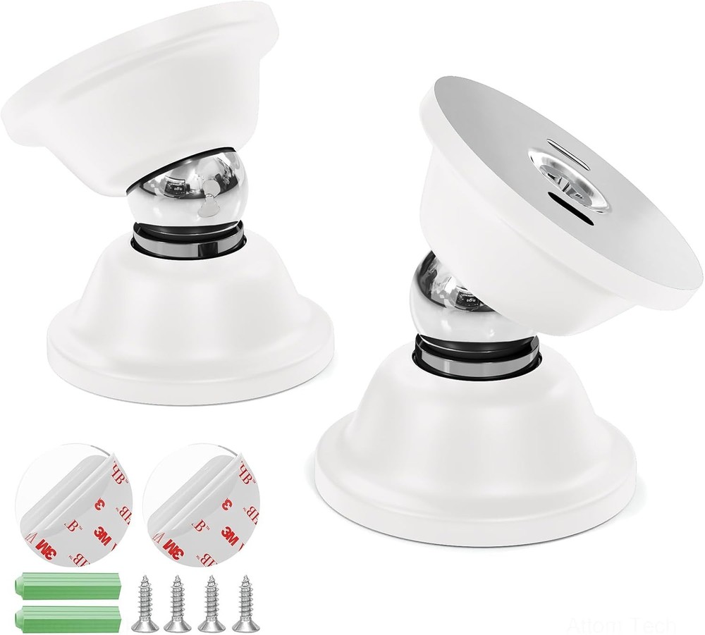 Flexible Magnetic Door Stop - 2PCS for Easy Installation & Secure Holding