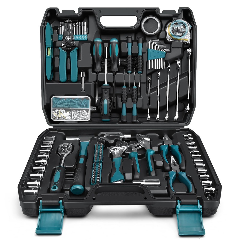 Home Tool Kit 281-PCs - Portable Complete Basic Repair General Hand Tool Sets...