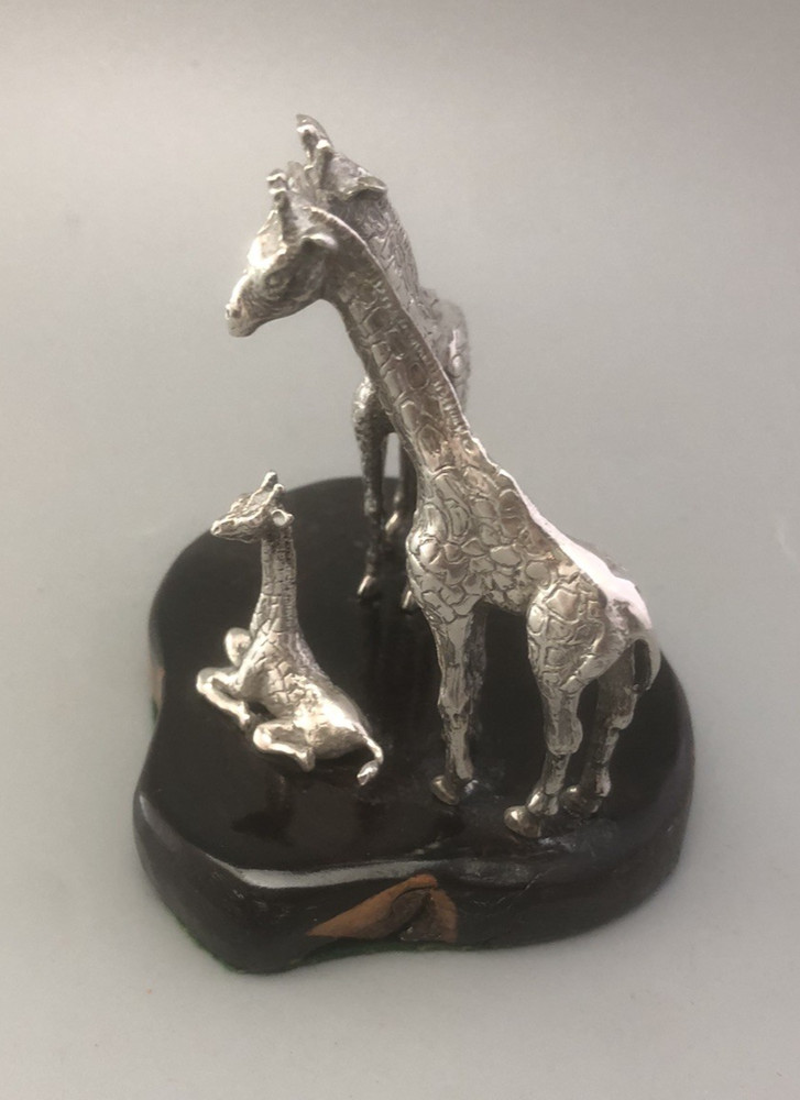 Patrick Mavros Attributed Silver Giraffe Group BCEZX