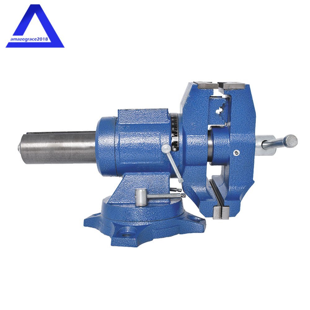 5" Heavy Duty Swivel Multi-Purpose Rotating Bench Vise 360 Degrees Rotation
