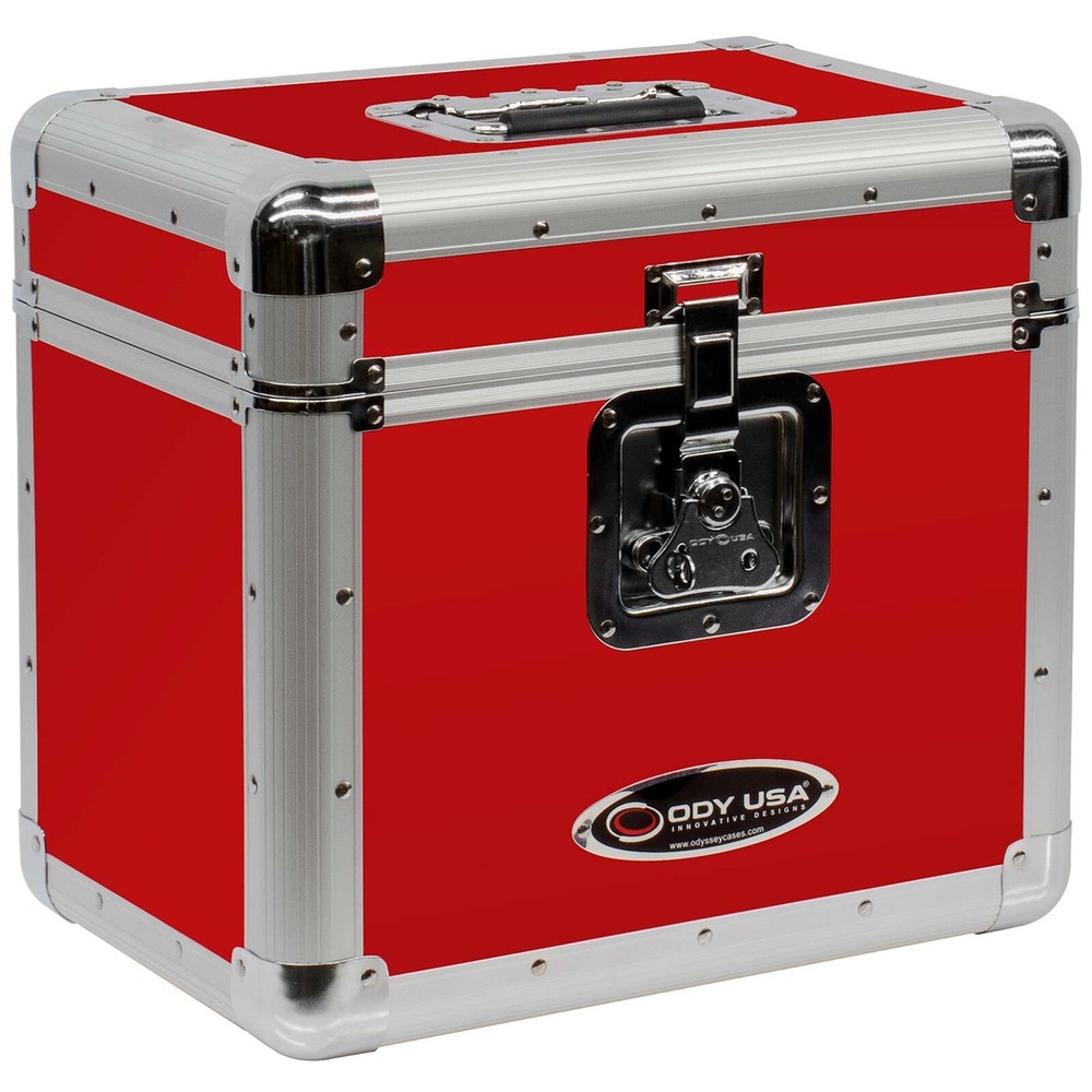 Odyssey KLP2RED Krom Series Red Stackable Record / Utility Case