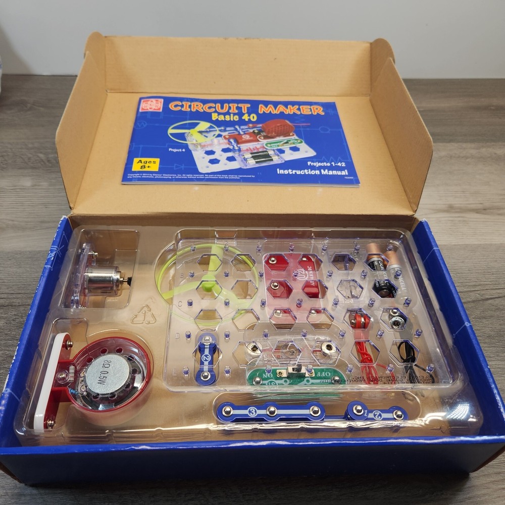 Elenco Circuit Maker 40 Basic Electronics Discovery Kit