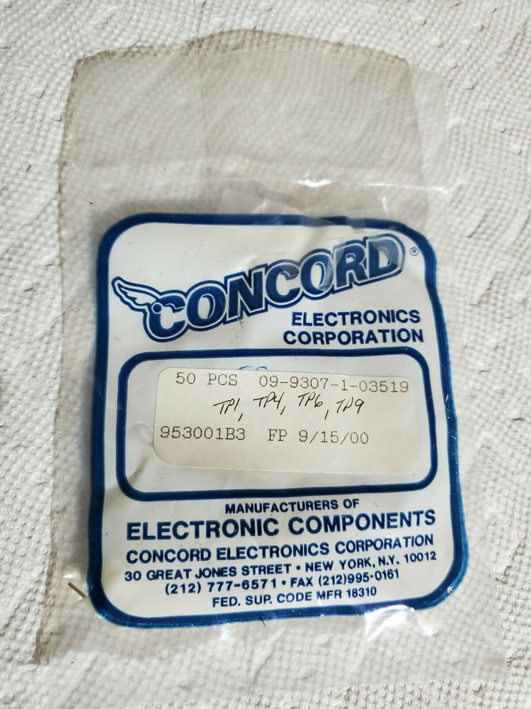 Concord Electronics 09-9307-1-03519 Test Point Jack