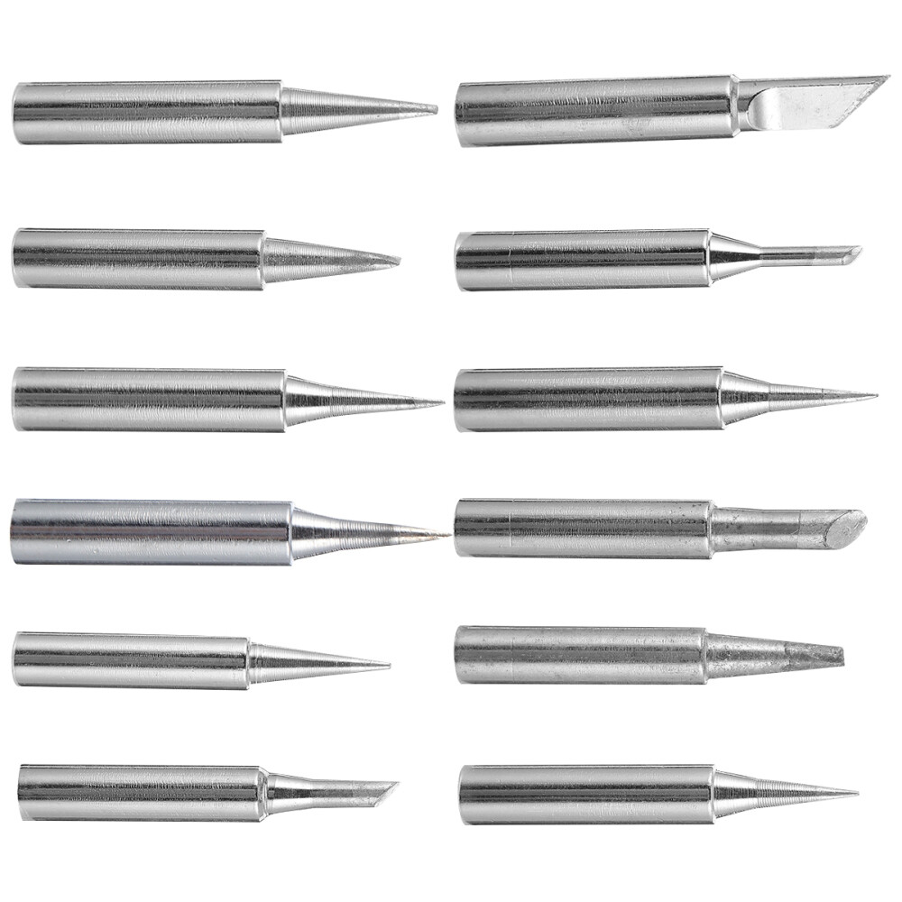 12PCS/Set Practical Durable Tips Welding Iron Head Soldering Station Kit