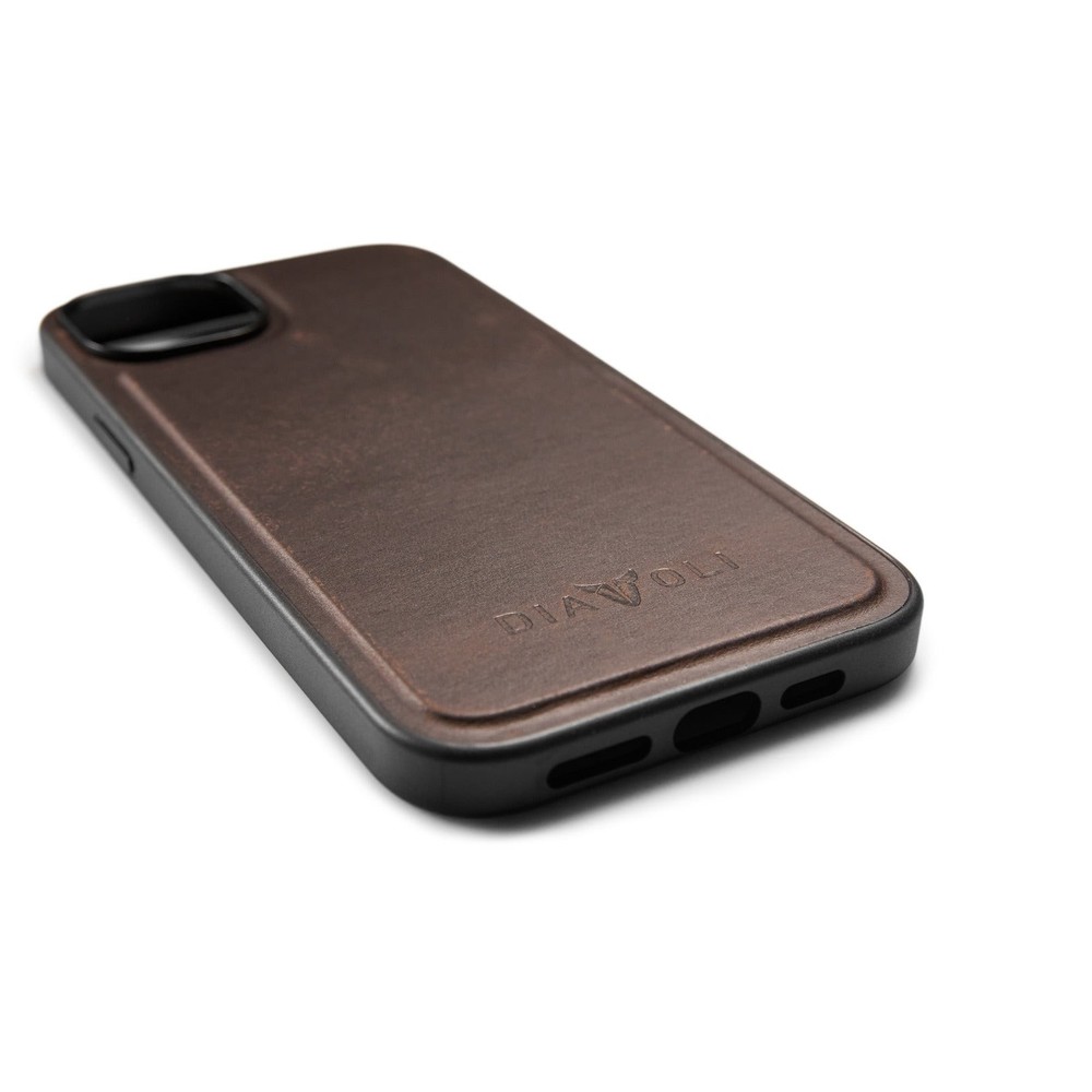 DIAVOLI ® Leather Case For iPhone 15 - Compatible With Mag-Safe