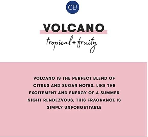 Volcano Scented Car Diffuser (with Refill) Includes Tropical Fruit Scent Refill