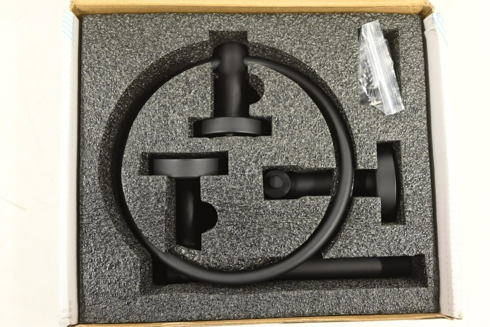 BWE A-91079-2-B 2-Piece Bath Hardware Set, Matte Black