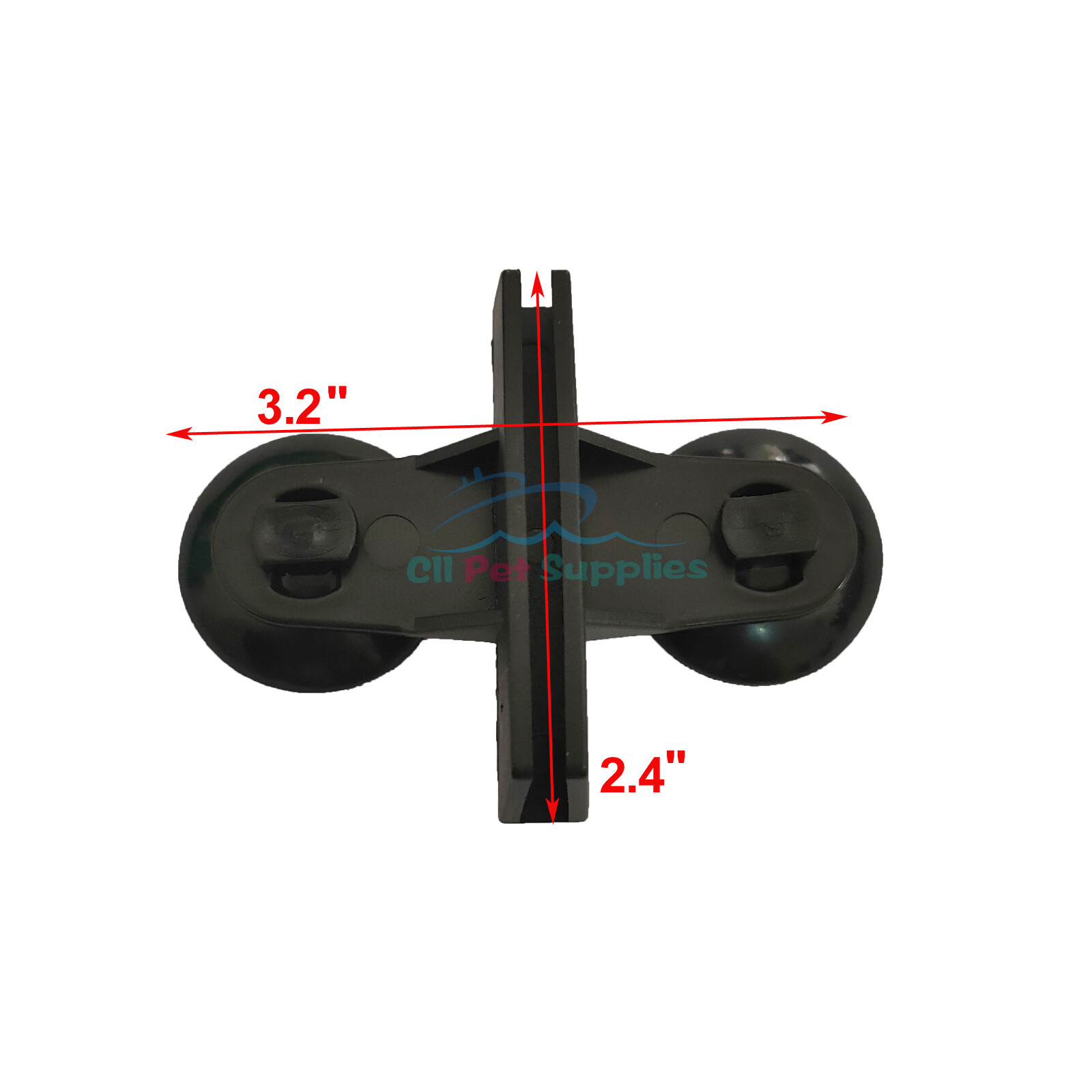 AQUANEAT 12 Pack Aquarium Fish Tank Divider Suction Cup Plastic Sheet Holder